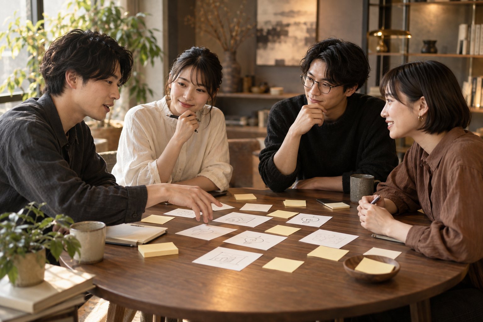 仲間と学び合うワークショップのイメージ